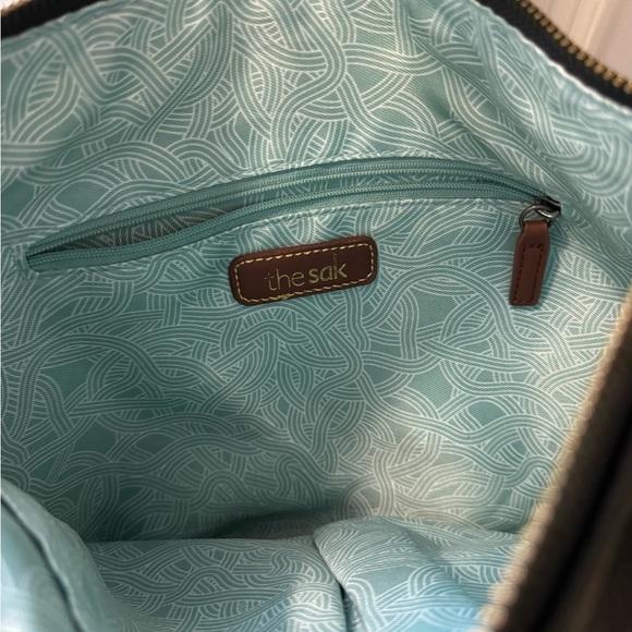 The sak should bag hobo black style Aztec handle accent - Picture 4 of 6